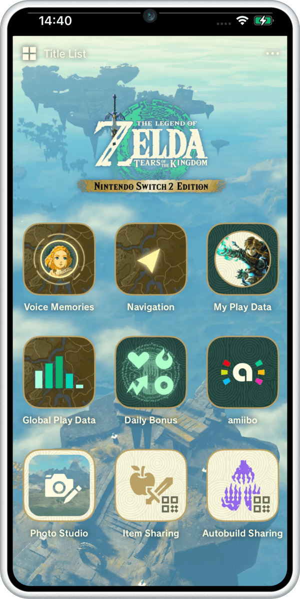 ZELDA NOTES alkalmazás bemutatása okostelefonon